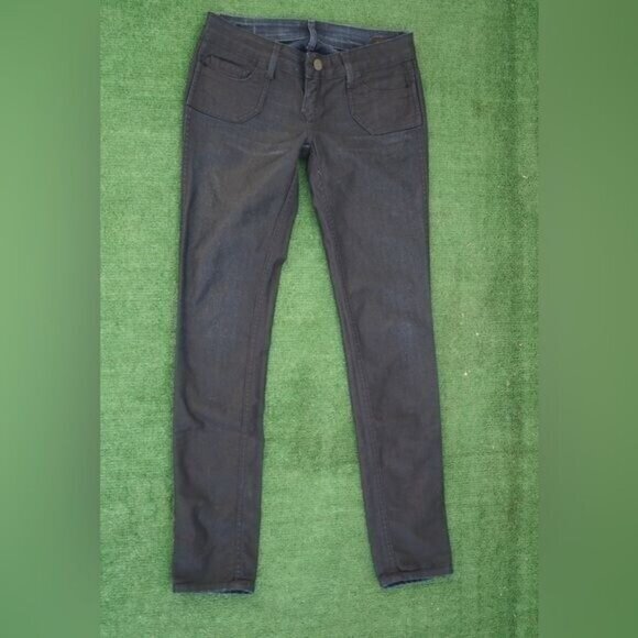 BleuLab Dark Blue Skinny Jeans Low Rise Reversible Denim Size 26 - Picture 4 of 10